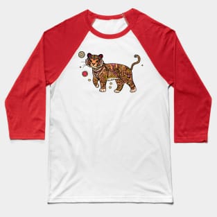 Tribal Tiger Baseball T-Shirt
